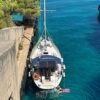 Jacht marki Elan 36 s/y Demeter. Długość kadłuba 10,64m. Zanurzenie 1,7 m