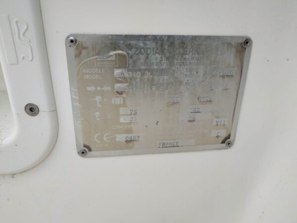 RIB Ponton Zodiac YL 340 DL Yamaha 30 KM