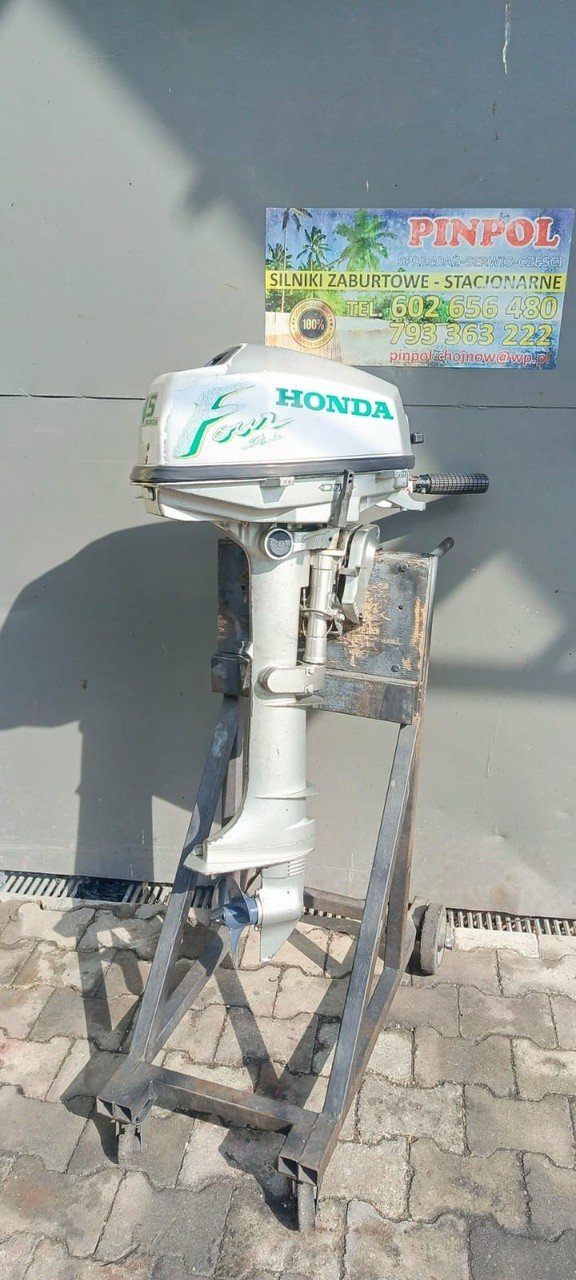 Silnik zaburtowy Honda 4.5 KM stopa L rumpel