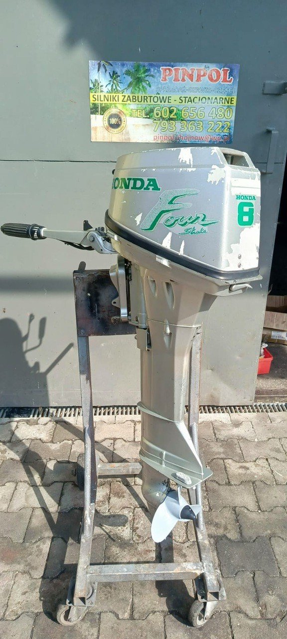 Silnik zaburtowy Honda 8 KM stopa L rumpel