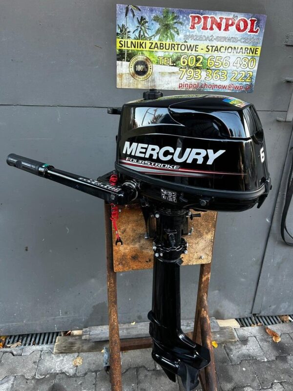 Silnik zaburtowy MERCURY 6 KM stopa L rumpel